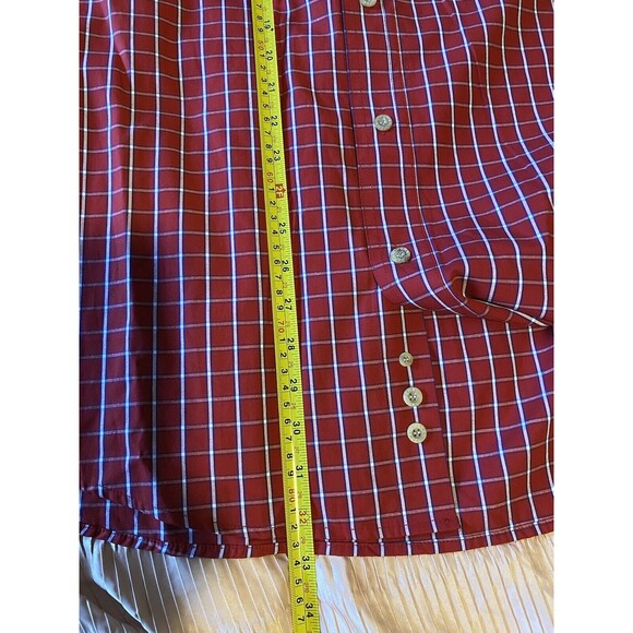 Roper Western Shirt Men’s L Red  Blue Plaid Lightweight Button Down Rodeo NWTS - Picture 12 of 12